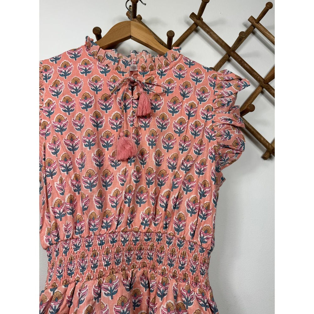 Marea Sarah Flutter Dress in Coral Multi Size XL - Picture 6 of 11